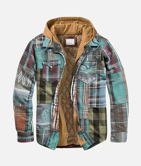 Savrani™ | Patchwork checked jacket